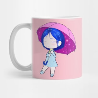 Cute chibi with umbrella Mug